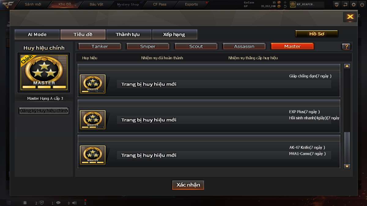 shop acc cf uy tin gia re